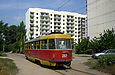Tatra-T3SU #397 27-го маршрута на улице Пахаря разворачивается на конечной станции "Новоселовка"