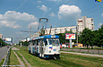 Tatra-T3SU #401 20-го маршрута на проспекте Победы отправился от остановки "Школьная"