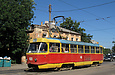 Tatra-T3SU #401 20-го маршрута на улице Октябрьской революции возле перекрестка с улицей Маршала Конева