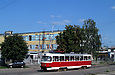 Tatra-T3SUCS #401 20-го маршрута в Лосевском переулке напротив Борзого переулка