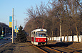 Tatra-T3SUCS #401 12-го маршрута на Белгородском шоссе между улицами Макаренко и Деревянко