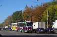 Tatra-T3SUCS/T3SU #401-402 3-го маршрута на улице Полтавский Шлях возле перекрестка с улицей Озерянской