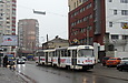 Tatra-T3SUCS/T3SU #401-402 27-го маршрута на улице Молочной возле перекрестка с проспектом Гагарина