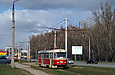 Tatra-T3SU #402 27-го маршрута на улице Шевченко напротив Гидропарка