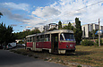 Tatra-T3SU #402 20-го маршрута на конечной станции "Улица Новгородская"