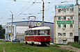 Tatra-T3SU #402 20-го маршрута на улице Клочковской возле улицы Ивановской