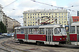 Tatra-T3SU #402 в составе СМЕ #401-402 во время отстоя на конечной "Южный вокзал"