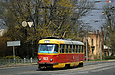 Tatra-T3SU #403 27-го маршрута на улице Академика Павлова перед перекрестком с Московским проспектом