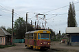 Tatra-T3SU #403 27-го маршрута на улице Академика Павлова возле переулка Боткина