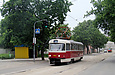 Tatra-T3SUCS #403 20-го маршрута на улице Большой Панасовской в районе Резниковского переулка