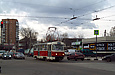 Tatra-T3SUCS #403 27-го маршрута на улице Молочной на перекрестке с проспектом Гагарина