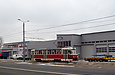 Tatra-T3SUCS #403 20-го маршрута на улице Клочковской между перекрестками с улицами Тобольской и 23-го Августа