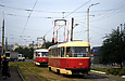 Tatra-T3SUCS #403 8-го маршрута на улице Академика Павлова возле улицы Семиградской