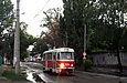 Tatra-T3SU #406 маршрута 27-А на улице 1-й Конной Армии в районе улицы Октябрьской Революции
