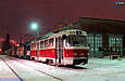 Tatra-T3M #406 в открытом парке Октябрьского трамвайного депо
