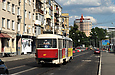 Tatra-T3SUCS #407 6-го маршрута на Московском проспекте в районе Слесарного переулка