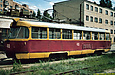 Tatra-T3SU #410 в открытом парке Октябрьского трамвайного депо