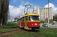 Tatra-T3SU #410 20-го маршрута на улице Клочковской возле конечной станции "Улица Новгородская"