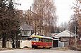 Tatra-T3SU #410 20-го маршрута на улице Клочковской перед перекрестком с улицей Дербентской