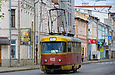Tatra-T3SU #410 6-го маршрута на улице Полтавский шлях возле ТЮЗа