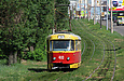 Tatra-T3SU #410 20-го маршрута на улице Клочковской возле конечной станции "Улица Новгородская"