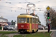 Tatra-T3SU #410 27-Б маршрута на Московском проспекте перед площадью Восстания