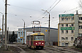 Tatra-T3SU #410 20-го маршрута на улице Клочковской возле улицы Ивановской