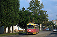 Tatra-T3SU #410 27-го маршрута на улице 1-й Конной Армии в районе Цигаревского переулка