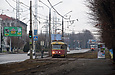 Tatra-T3SU #410 27-го маршрута на улице Плехановской возле завода им. Малышева