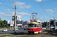 Tatra-T3SU #410 20-го маршрута на улице Клочковской возле улицы Ивановской