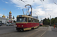 Tatra-T3SU #410 20-го маршрута на улице Клочковской возле перекрестка со спуском Пассионарии