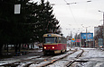 Tatra-T3SU #410 20-го маршрута на улице Клочковской возле перекрестка с улицей 23-го Августа