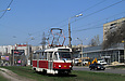 Tatra-T3SUCS #410 12-го маршрута на улице Клочковской в районе Сосновой горки