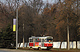 Tatra-T3SUCS #410 12-го маршрута на Белгородском шоссе между улицами Макаренко и Деревянко