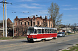 Tatra-T3SUCS #410 6-го маршрута на улице Академика Павлова в районе Конюшенного переулка