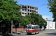 Tatra-T3SUCS #410 20-го маршрута на улице Котляра в районе улицы Чеботарской