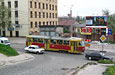 Tatra-T3SU #412 15-го маршрута на улице Шевченко. Вид с Белгородского спуска