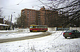 Tatra-T3SU #412 13-го маршрута в Лосевском переулке