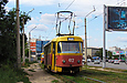 Tatra-T3SU #412 20-го маршрута на Клочковской улице в районе Ивановской улицы