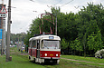 Tatra-T3M #412 20-го маршрута на улице Клочковской в районе остановки "Сосновая горка"