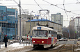 Tatra-T3M #412 20-го маршрута на улице Клочковской возле пробивки Новоивановского моста