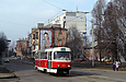 Tatra-T3SU #413 20-го маршрута на улице Котлова возле Лосевского переулка