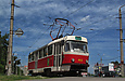 Tatra-T3SUCS #413 20-го маршрута на улице Клочковской возле перекрестка с Ивановской улицей