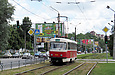 Tatra-T3SU #413 20-го маршрута на улице Клочковской в районе улицы Космической