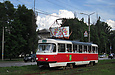 Tatra-T3SUCS #413 20-го маршрута на улице Клочковской в районе перекрестка с улицей Тобольской