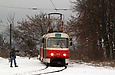 Tatra-T3SUCS #413 20-го маршрута на конечной станции "Малая Даниловка"
