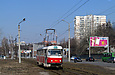 Tatra-T3SU #413 20-го маршрута на улице Клочковской в районе улицы Павловской