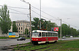 Tatra-T3SU #413 20-го маршрута на улице Клочковской возле улицы Промышленной