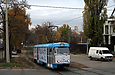 Tatra-T3SU #413 20-го маршрута на улице Клочковской возле улицы Дербентской
