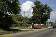 Tatra-T3SU #417-418 15-го маршрута на улице Шевченко